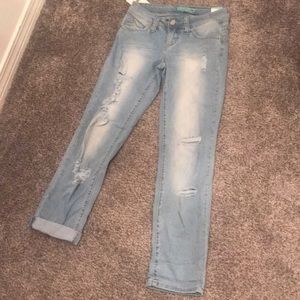 Ripped Light Denim Jeans